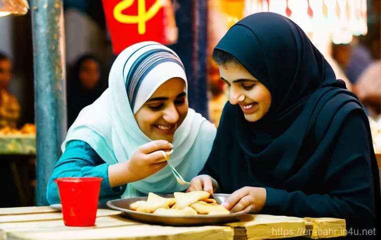 바레인의 야시장 탐방 - **Prompt:** An intimate portrayal of an artisan at work in a traditional Bahraini souq, possibly in ...