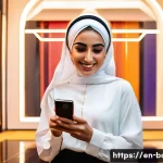 바레인의 소셜 미디어 트렌드 - A vibrant, modern Bahraini social media influencer creating short-form video content in a stylish in...